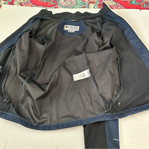 Columbia Omni-Shield Interchange Titanium Blue Black Zip-up Soft Shell Jacket M - Picture 9 of 14